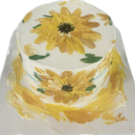 Sunflower Painted Cake