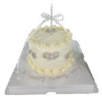 Elegant Vintage Bow Cake - Image 2