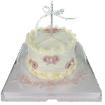 Elegant Vintage Bow Cake