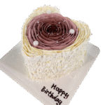 Heart-shaped ombre Cake