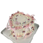 Heart-shaped Bow Cake
