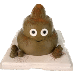 Smiley Poop Cake