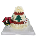 Christmas Tree Hat Cake