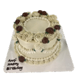 Classic Floral Cream Cake