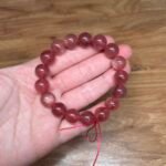 🍓 12mm Natural Strawberry Quartz Bracelet 🍓