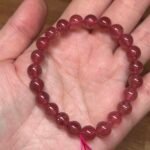 🍓 8mm Natural Strawberry Quartz Bracelet 🍓