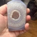 Lavender Druzy Eye Agate Tower – 232g
