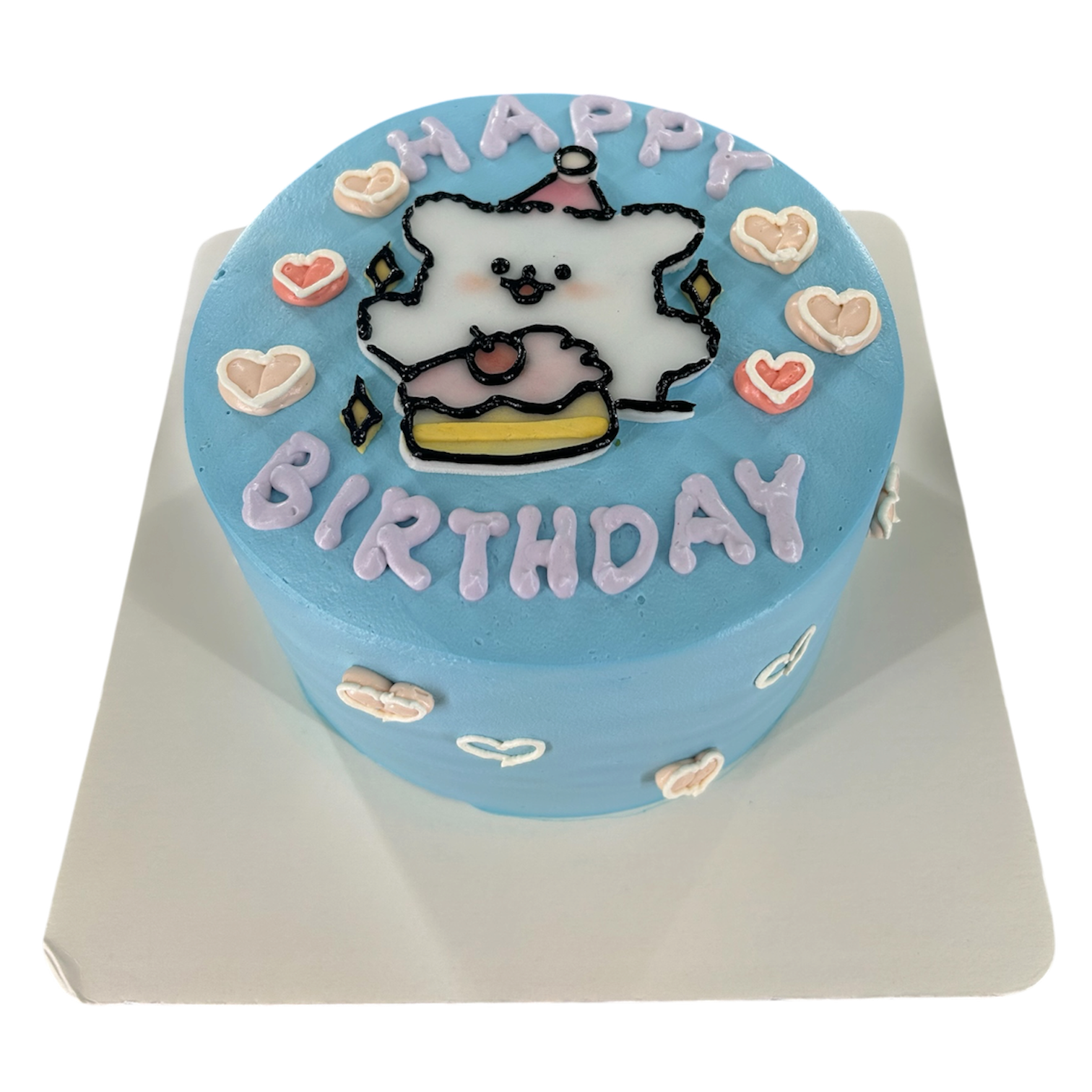 photoroom_20260726_201406-2 Cute Puppy Birthday Fresh Cream Cake - Image 1