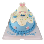 Cute Bunny Birthday Cake