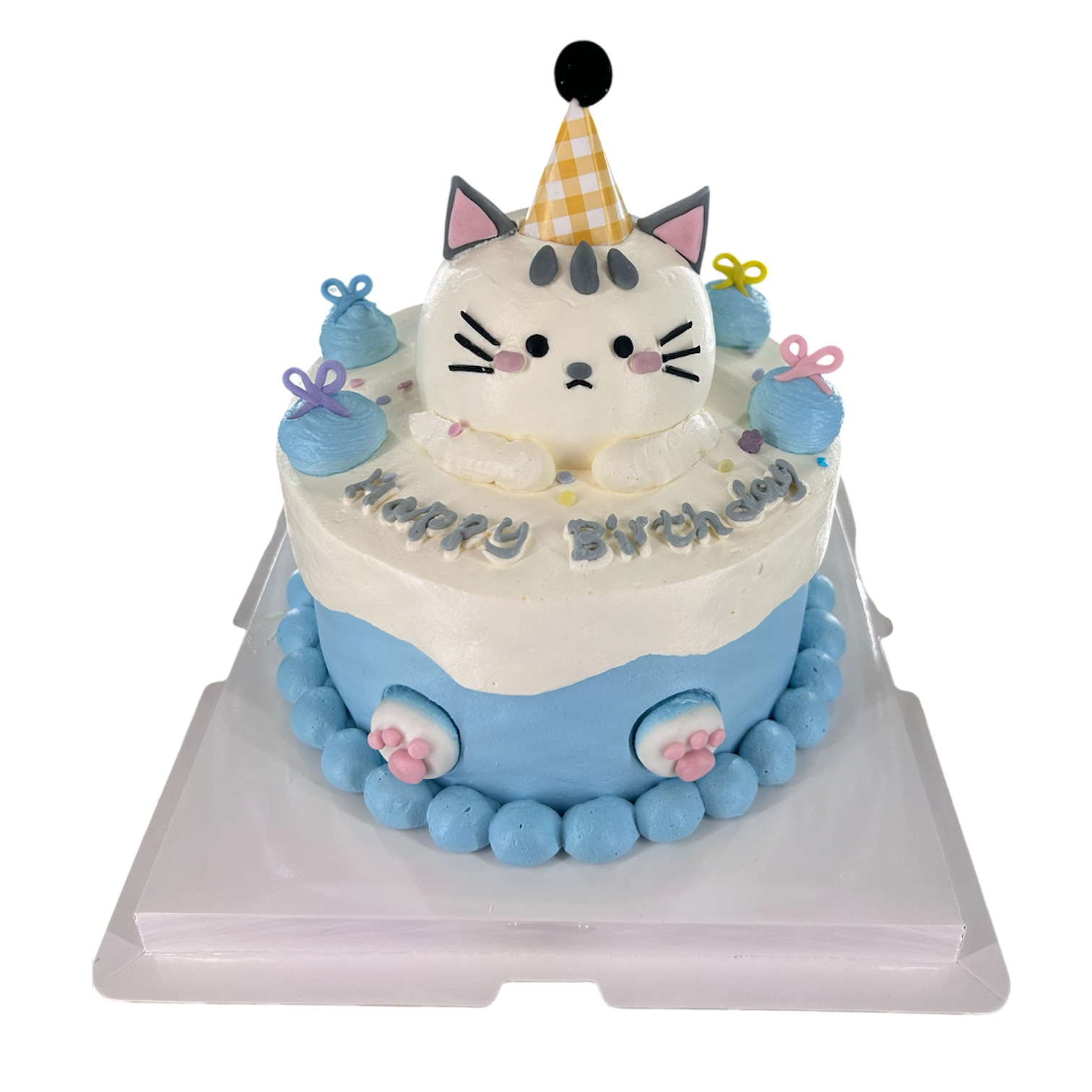 Photoroom_20260913_232026 Party Cat Birthday Cake - Image 1